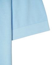 Gran Sasso Knitted Pure Cotton T-Shirt Light Blue