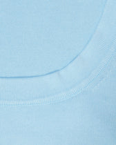Gran Sasso Knitted Pure Cotton T-Shirt Light Blue
