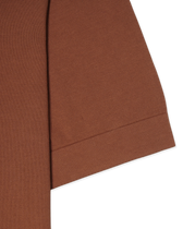 Gran Sasso Knitted Pure Cotton T-Shirt Terracotta
