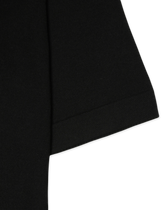 Gran Sasso Knitted Cashmere Silk T-Shirt Black