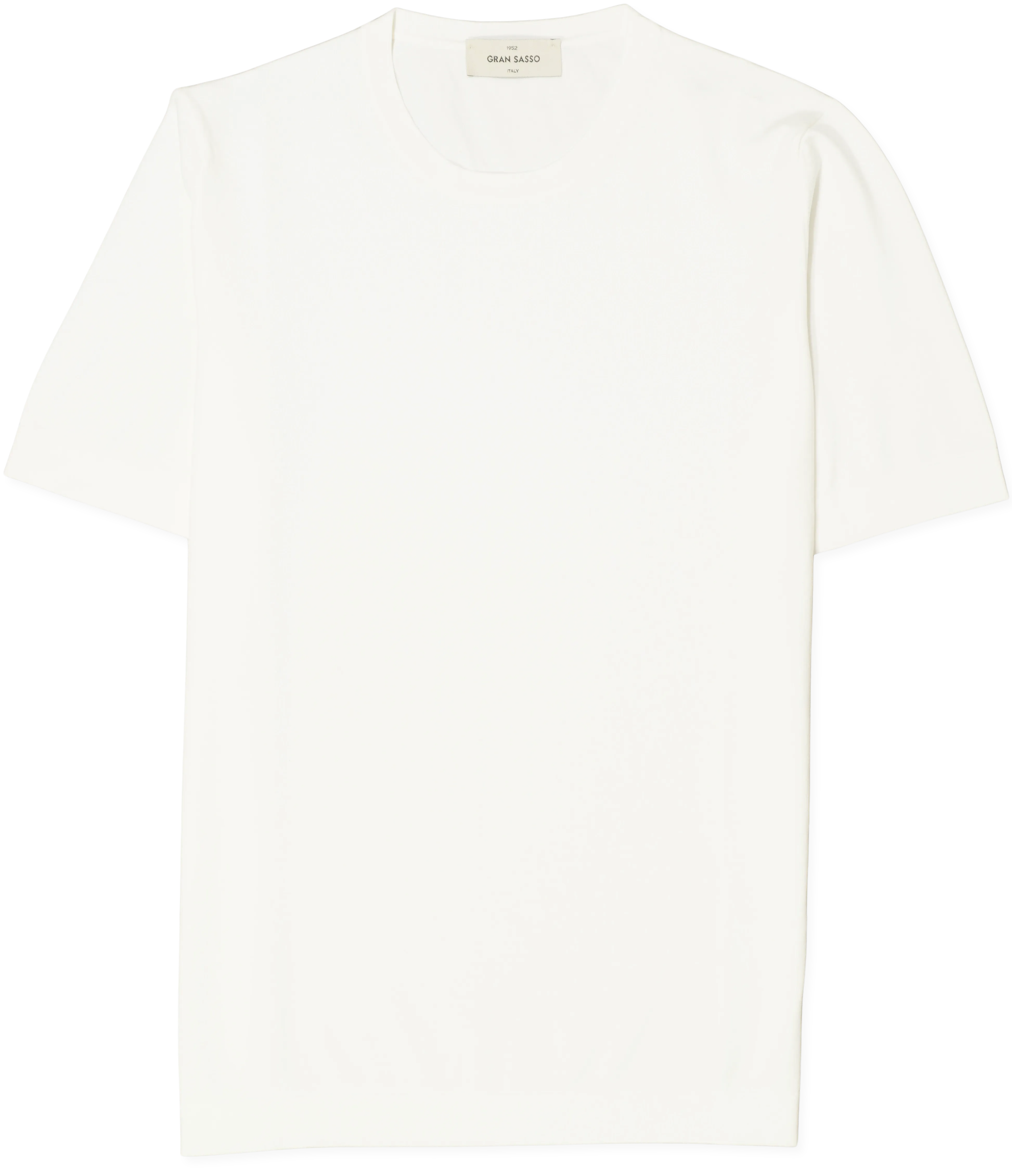 Gran Sasso Knitted Pure Cotton T-Shirt White