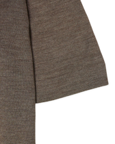 Gran Sasso Knitted Cashmere Silk T-Shirt Light Brown