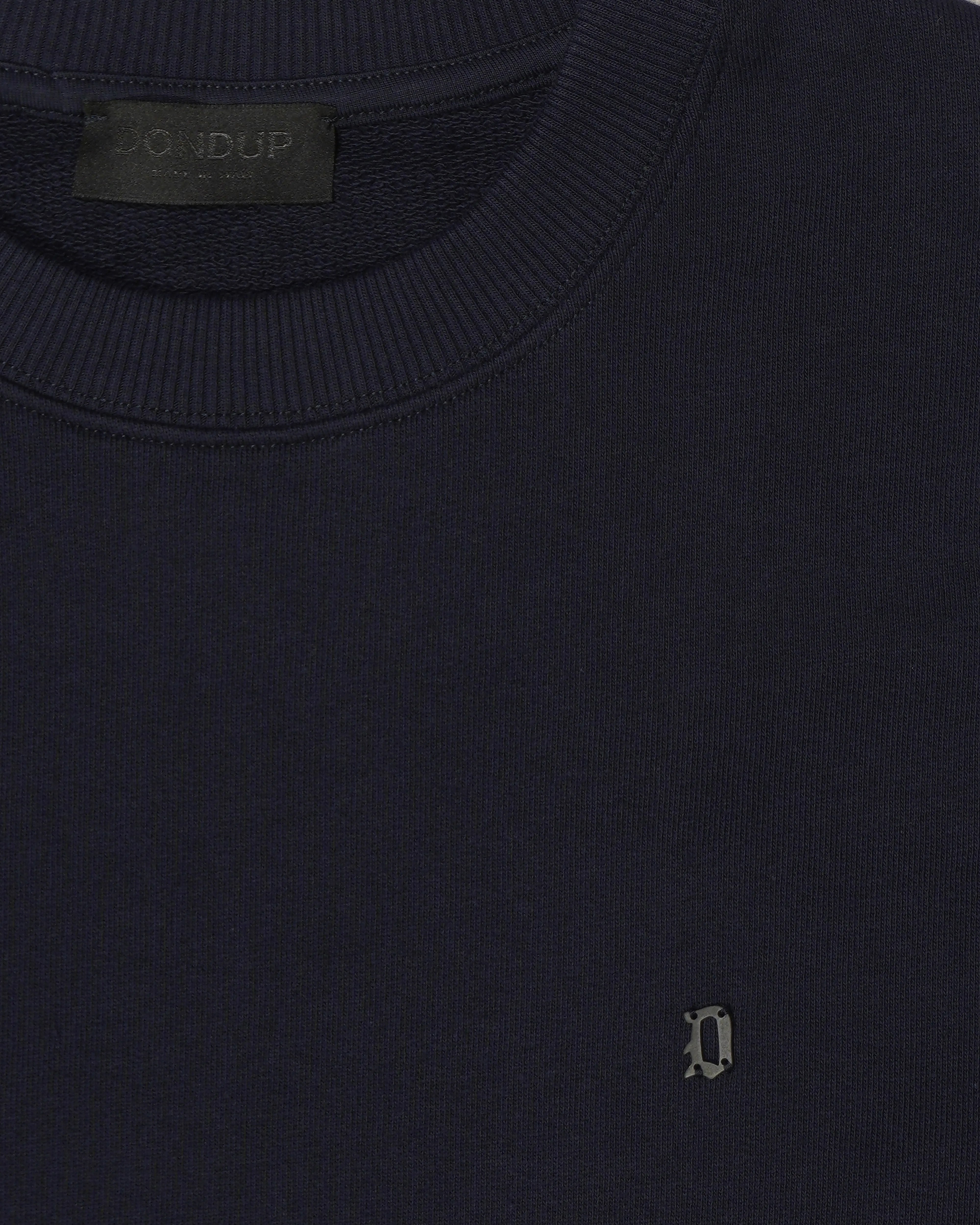 Dondup Pure Cotton Loopback Sweatshirt Navy