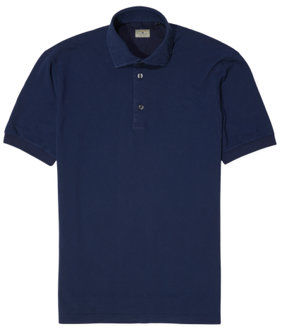 Sonrisa Polo Shirt Washed Cotton Navy