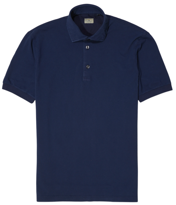 Sonrisa Polo Shirt Washed Cotton Navy
