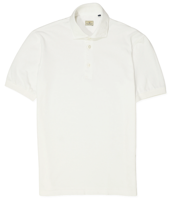 Sonrisa Polo Shirt Washed Cotton White