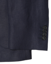 Studio 73 Pure Linen Jacket Ryhs Navy