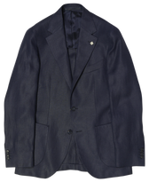 Studio 73 Pure Linen Jacket Ryhs Navy