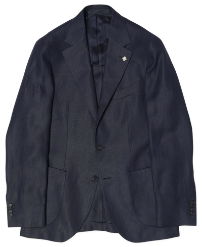 Studio 73 Pure Linen Jacket Ryhs Navy