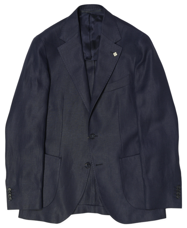 Studio 73 Pure Linen Jacket Ryhs Navy