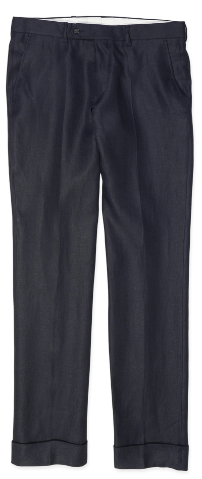 Studio 73 Linen Trousers Ryhs Navy