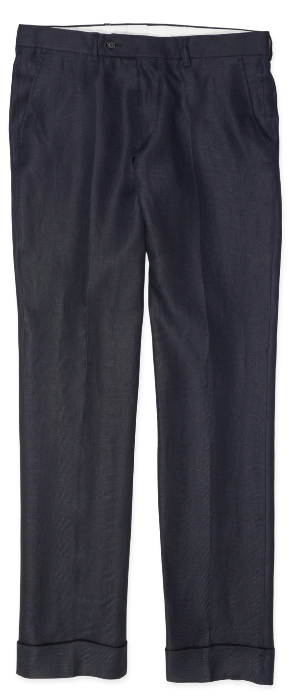 Studio 73 Linen Trousers Ryhs Navy