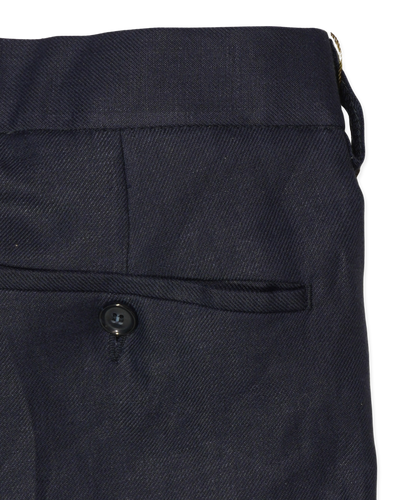 Studio 73 Linen Trousers Ryhs Navy