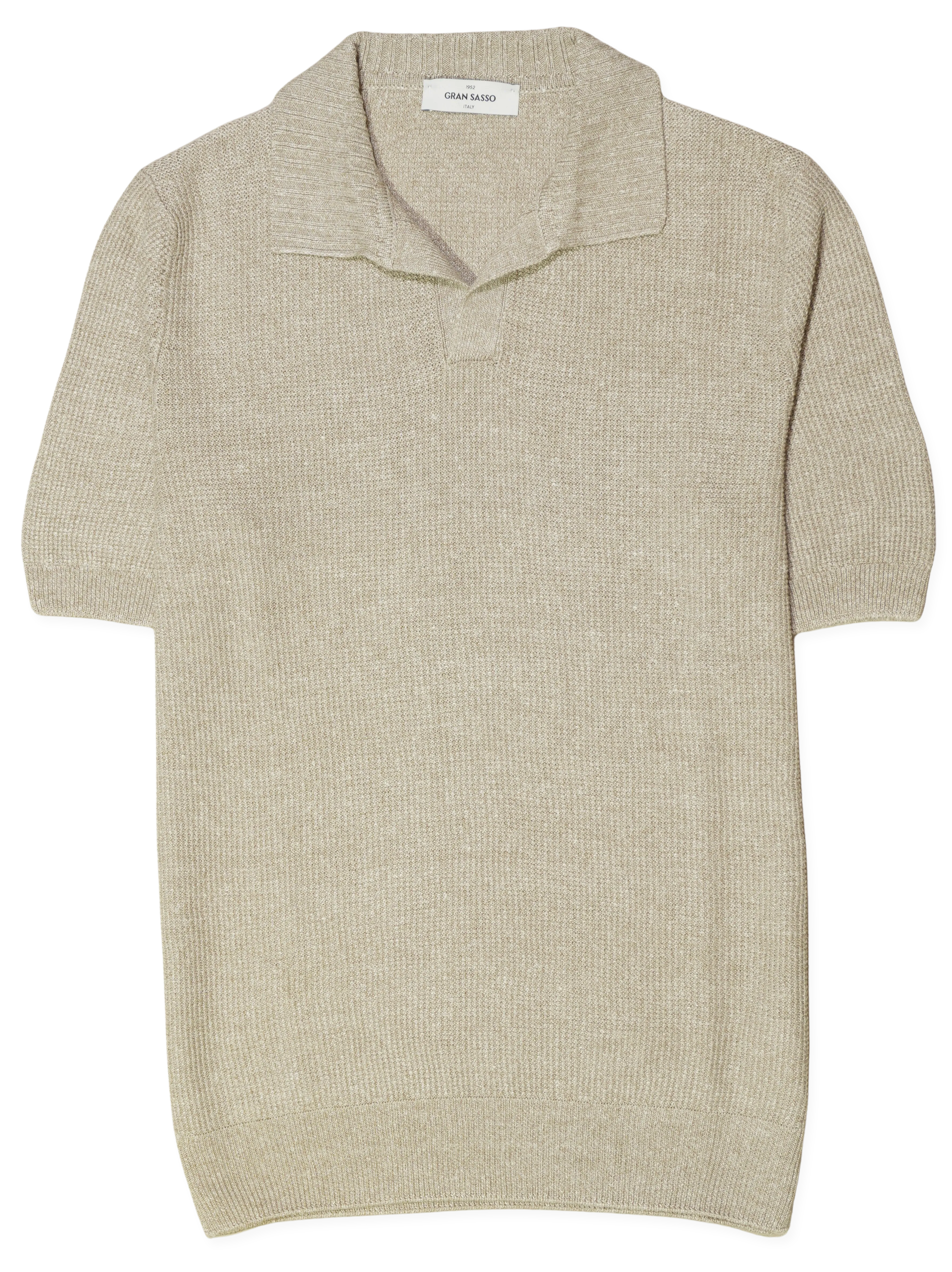 Gran Sasso Polo Shirt Linen Cotton Linen