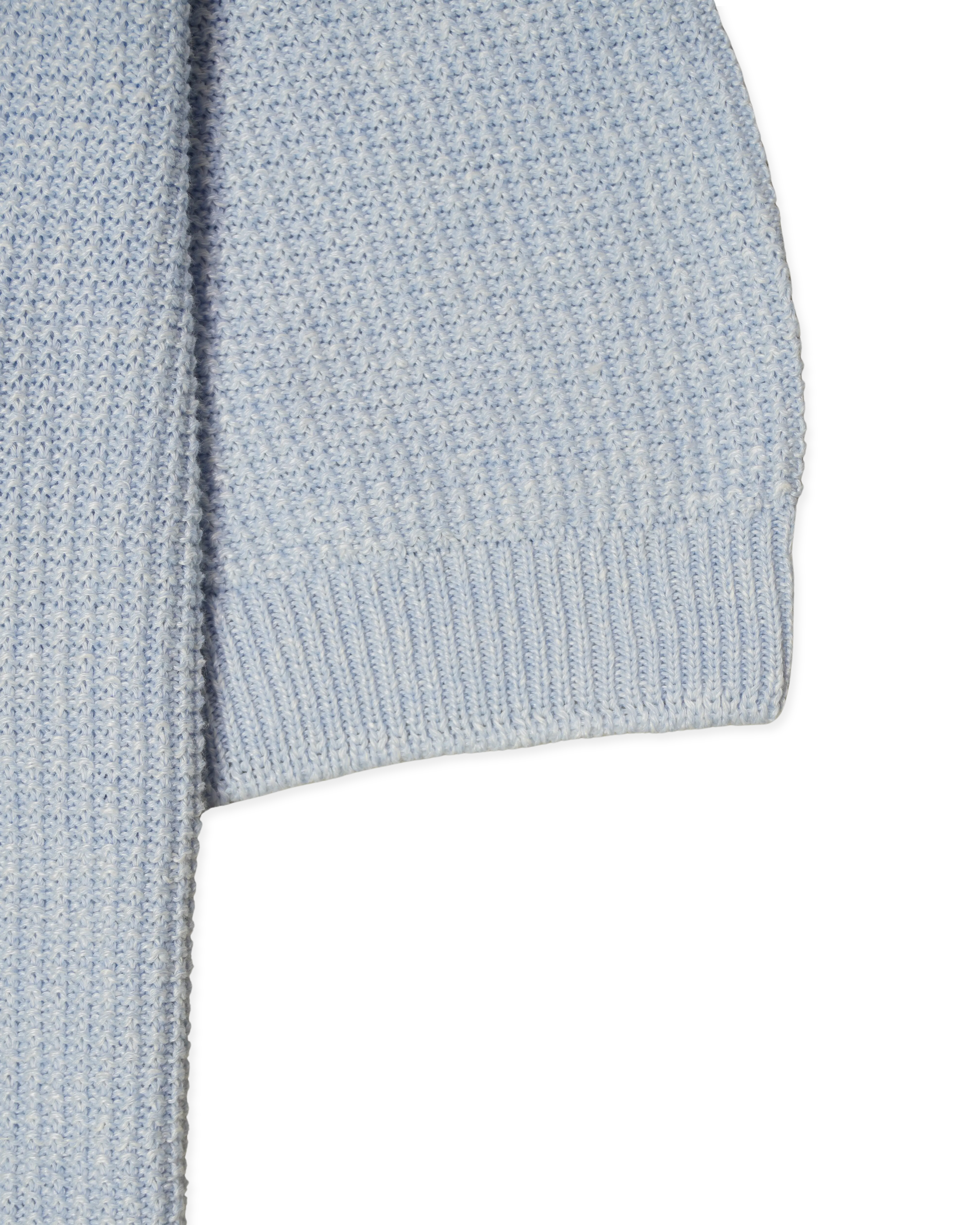 Gran Sasso Polo Shirt Linen Cotton Light Blue
