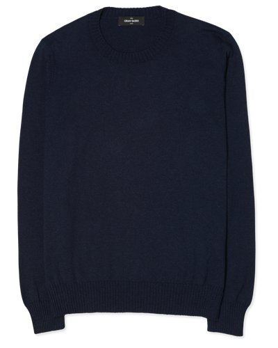 Gran Sasso Pullover Cotton Cashmere Navy