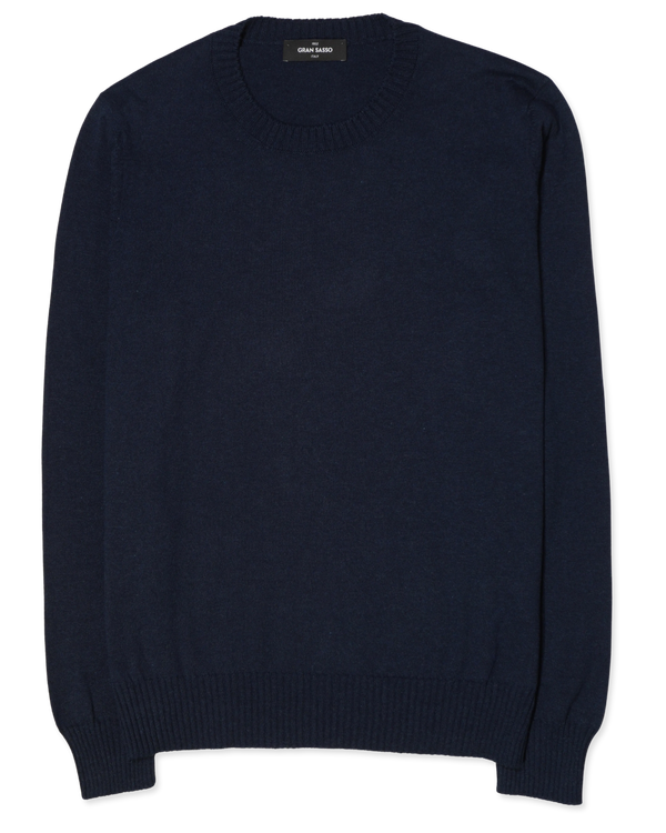 Gran Sasso Pullover Cotton Cashmere Navy