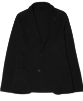 Gran Sasso Knitted Jacket Linen Cotton Black