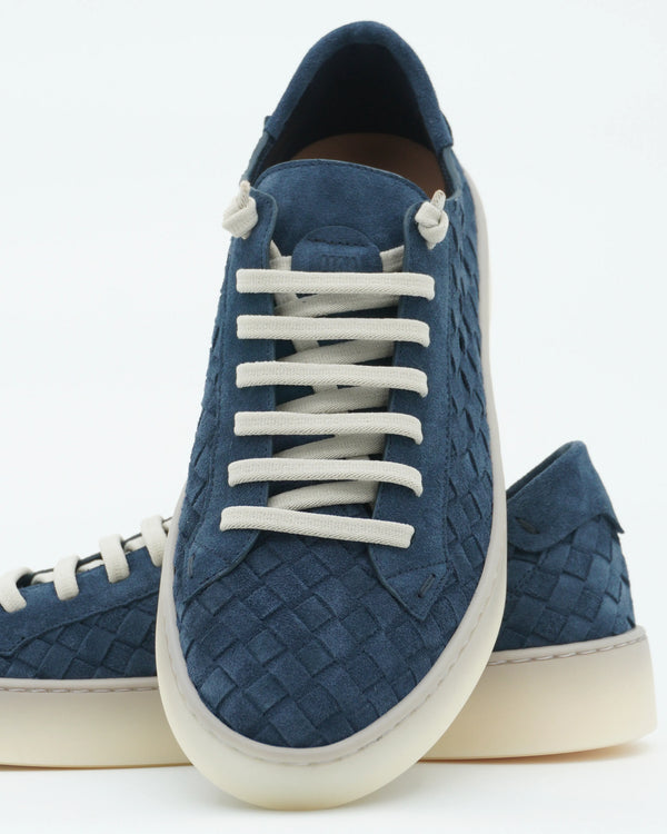 Fabiano Ricci Sneaker Weave Suede Navy