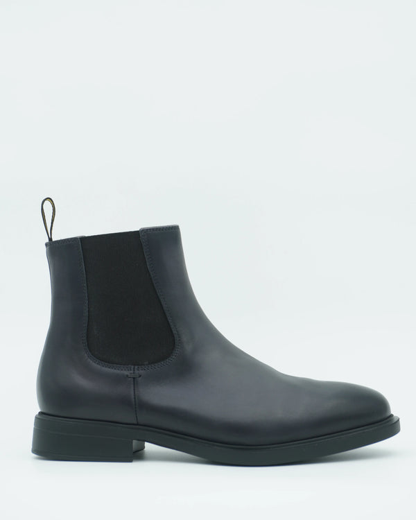 Doucals Calfskin Chelsea Boots Dark Grey