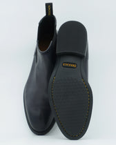 Doucals Calfskin Chelsea Boots Dark Grey