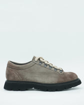 Doucals Derby Lace-up Suede Light Grey