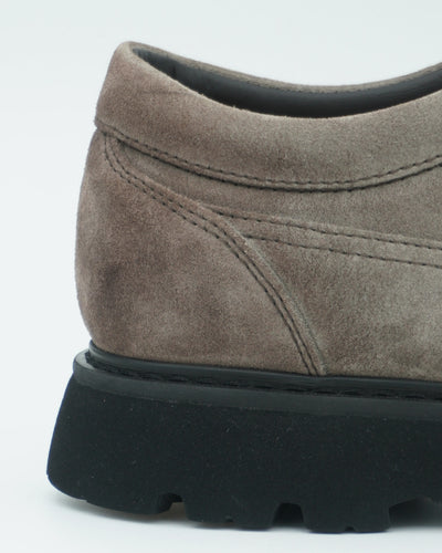 Doucals Derby Lace-up Suede Light Grey
