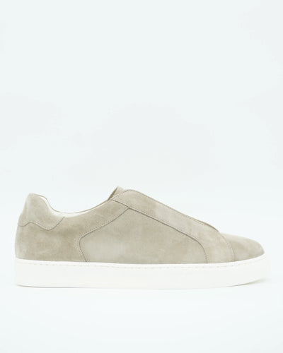 Doucals Sneaker No-Lace Suede Beige