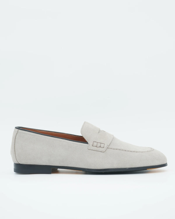 Doucals Penny Loafer Suede Light Grey