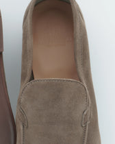 Fabiano Ricci Unlined Suede Loafer Taupe