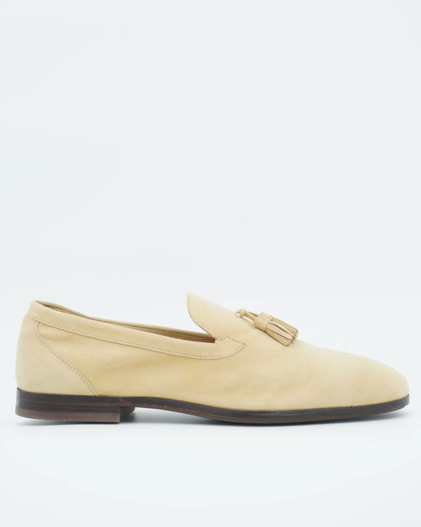 Fabiano Ricci Tassel Loafer Unlined Light Yellow
