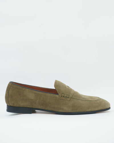 Doucals Penny Loafer Suede Green