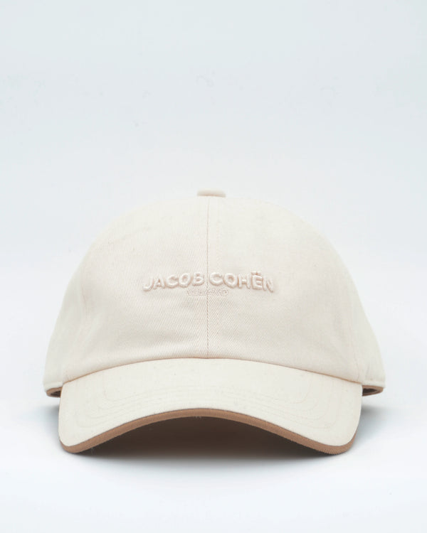 Jacob Cohen Pure Cotton Cap Cream