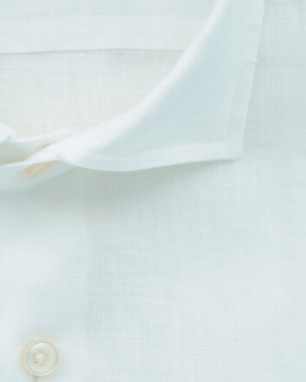 Xacus Shirt Pure Linen Slim Fit White