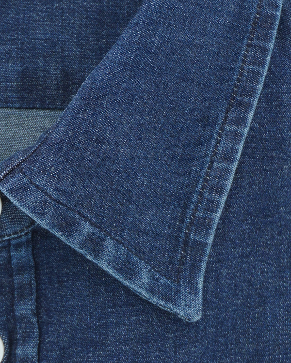 Dondup Denim Shirt Slim Fit Dark Blue