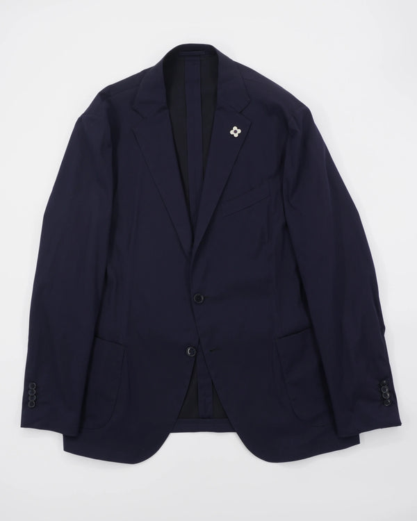 Lardini Jacket Easy Wear Stretch Navy