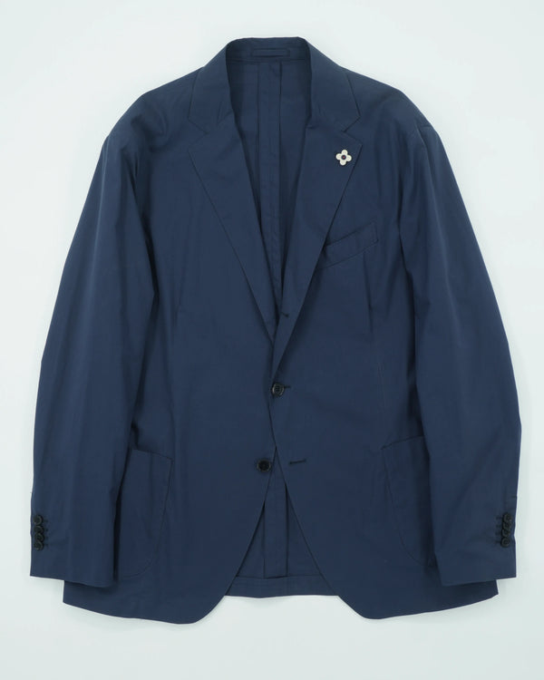 Lardini Jacket Easy Wear Natural Stretch Blue