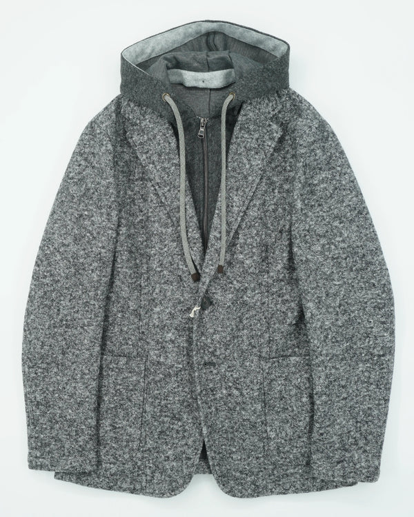 Fradi Jacket Bib Stretch Melange Grey
