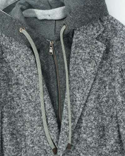 Fradi Jacket Bib Stretch Melange Grey
