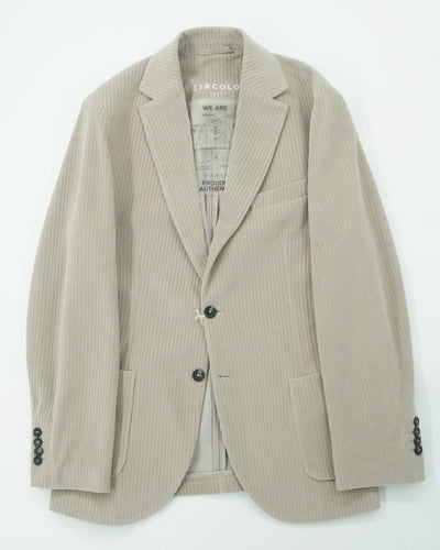 Circolo Jacket Wide Corduroy Light Grey