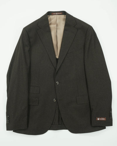 Morris Jacket Pure Wool Flannel Brown