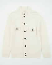 Fradi Cardigan Buttoned Wool Cream