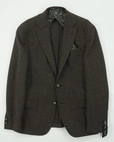 Sand Jacket Pure Wool Dark Brown