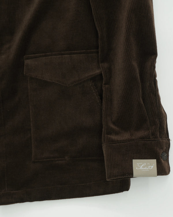 Studio 73 Overshirt Corduroy Dark Brown