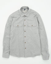 Orian Overshirt Jersey Melange Light Grey