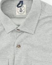 Orian Overshirt Jersey Melange Light Grey