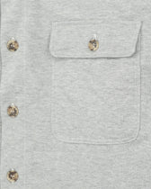 Orian Overshirt Jersey Melange Light Grey