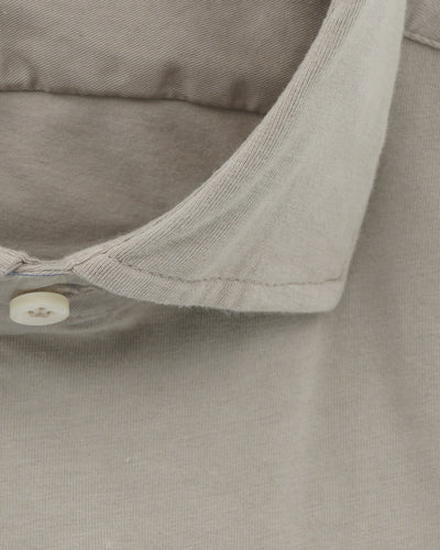 Sonrisa Shirt Washed Cotton Jersey Light Beige