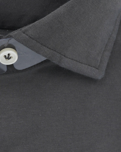 Sonrisa Shirt Washed Cotton Jersey Grey Brown