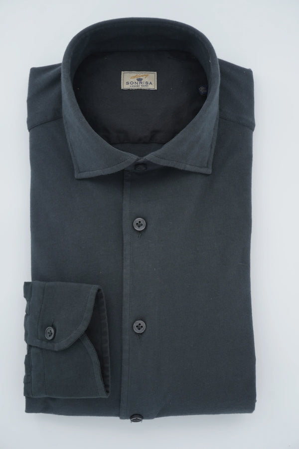 Sonrisa Shirt Lyocell Stretch Jersey Grey